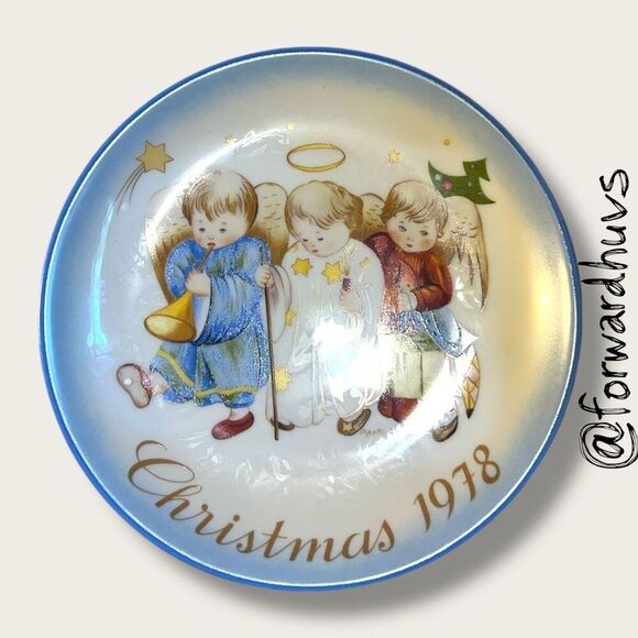 1978 Schmid “Heavenly Trio” Christmas Plate – Sister Berta Hummel – No Box - Picture 5 of 8